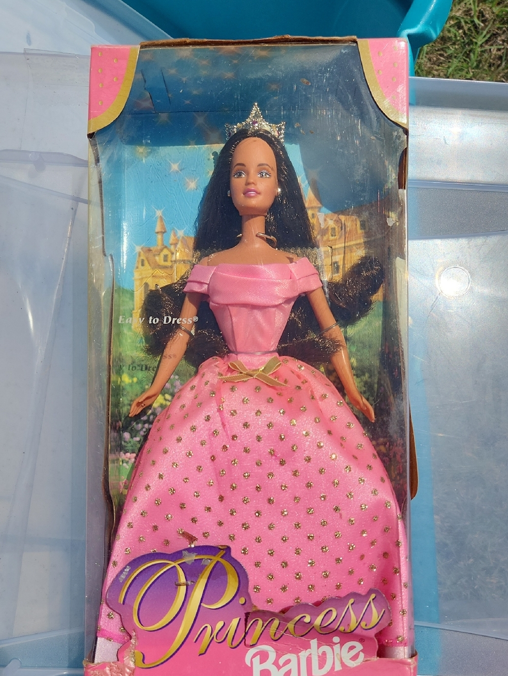 1998 Barbie Pink Gown Princess Doll with Gold Tiara, Never Opened, Non Smoking
